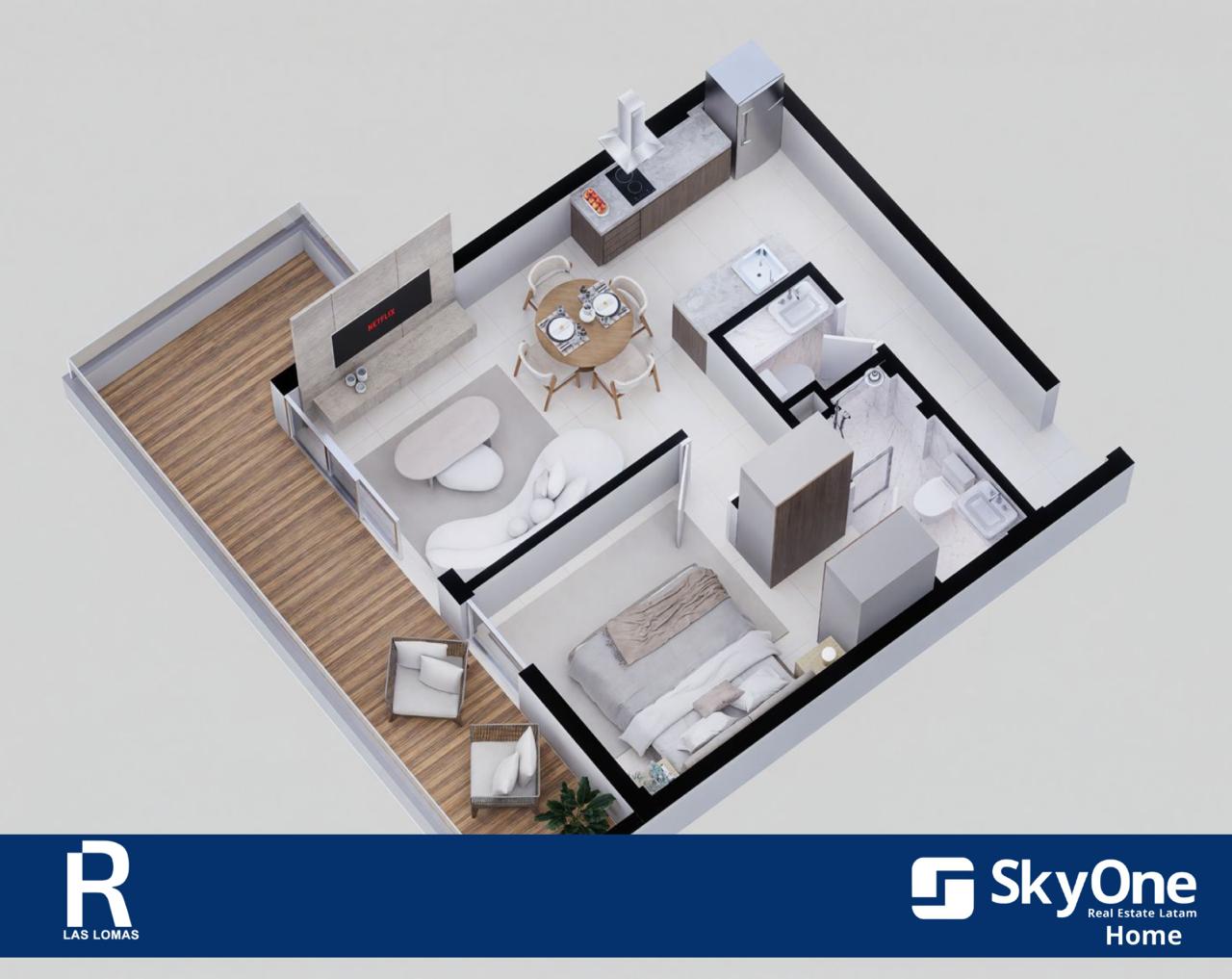 EN VENTA DEPARTAMENTO EN POZO, RENTALIS 5 LAS LOMAS — foto 3