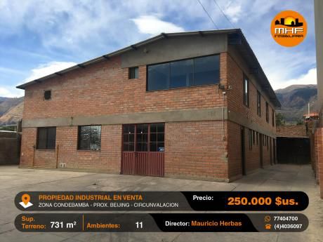 Propiedad Industrial En Venta Próximo Beijing Y Circunvalación