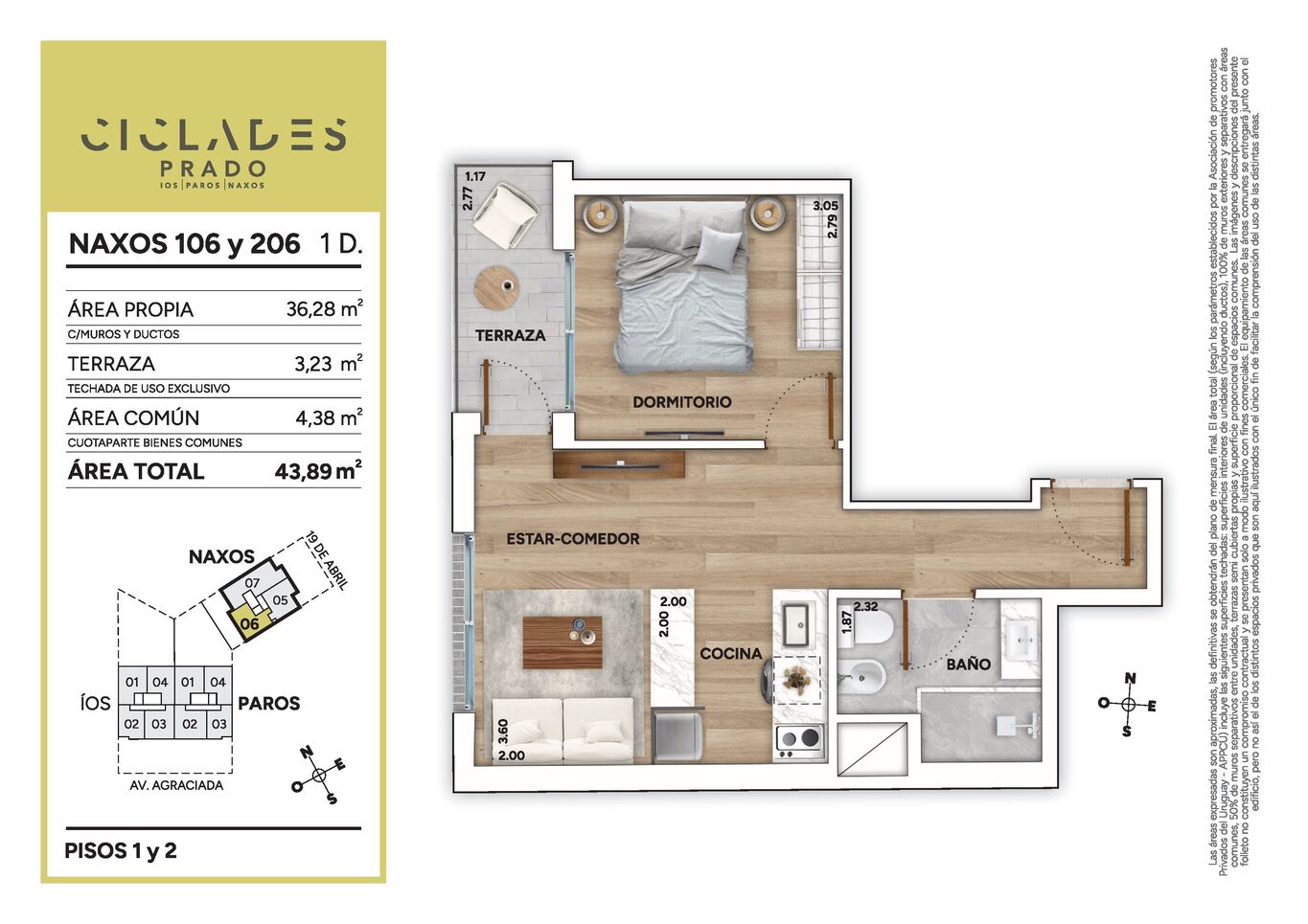 Apartamento de 1 dormitorio en alquiler  en el Prado · Foto 7