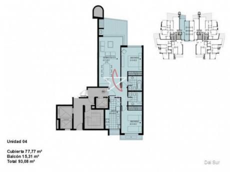 Apartamento, 2 Dormitorios, 2 Baños, Mansa, Punta Del Este, Venta
