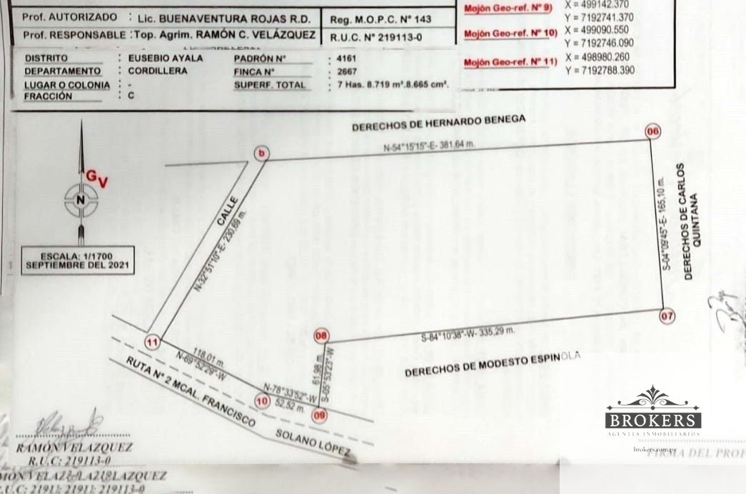 Terreno en venta de 78729m2 ubicado en Eusebio Ayala — foto 2