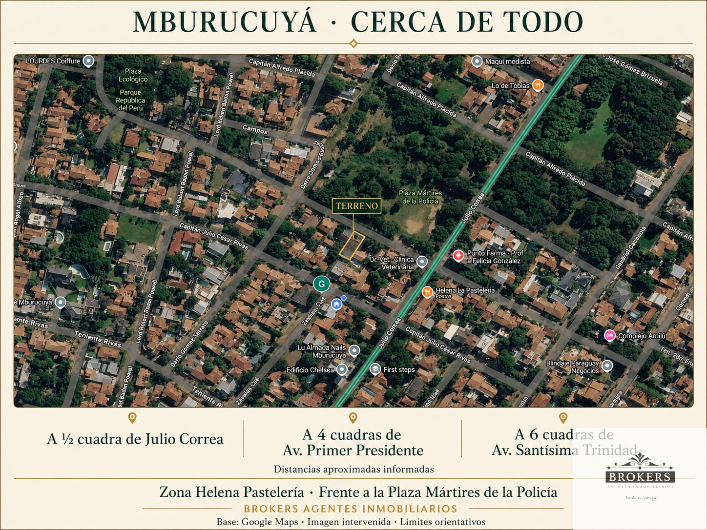 Terreno en venta en Mburucuyá: 360 m2 frente a la plaza, cerca de Julio Correa — foto 3
