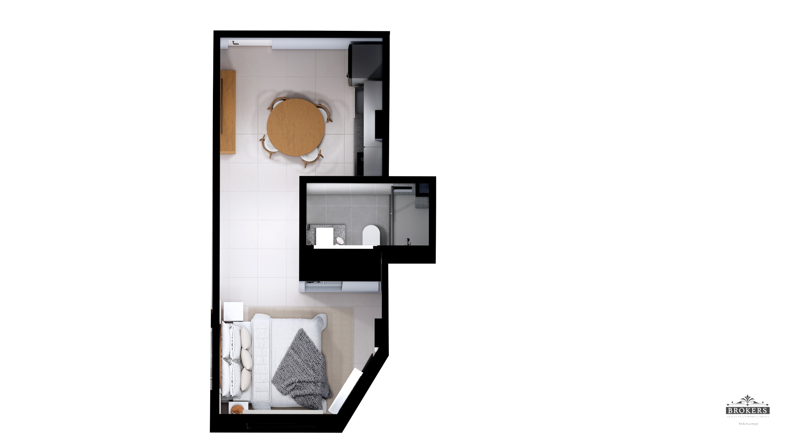 Edificio Plaza Suites | Monoambiente Smart 30 m2 | Tipología 07 | San Pablo — foto 2