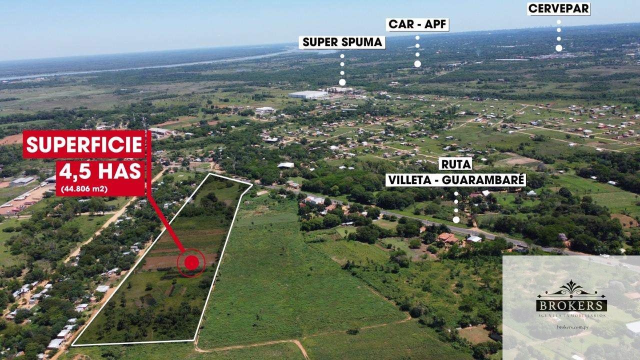 En Venta Propiedad de 4,5 hectáreas (44.806 m2) en la Ruta D071 Villeta — foto 3