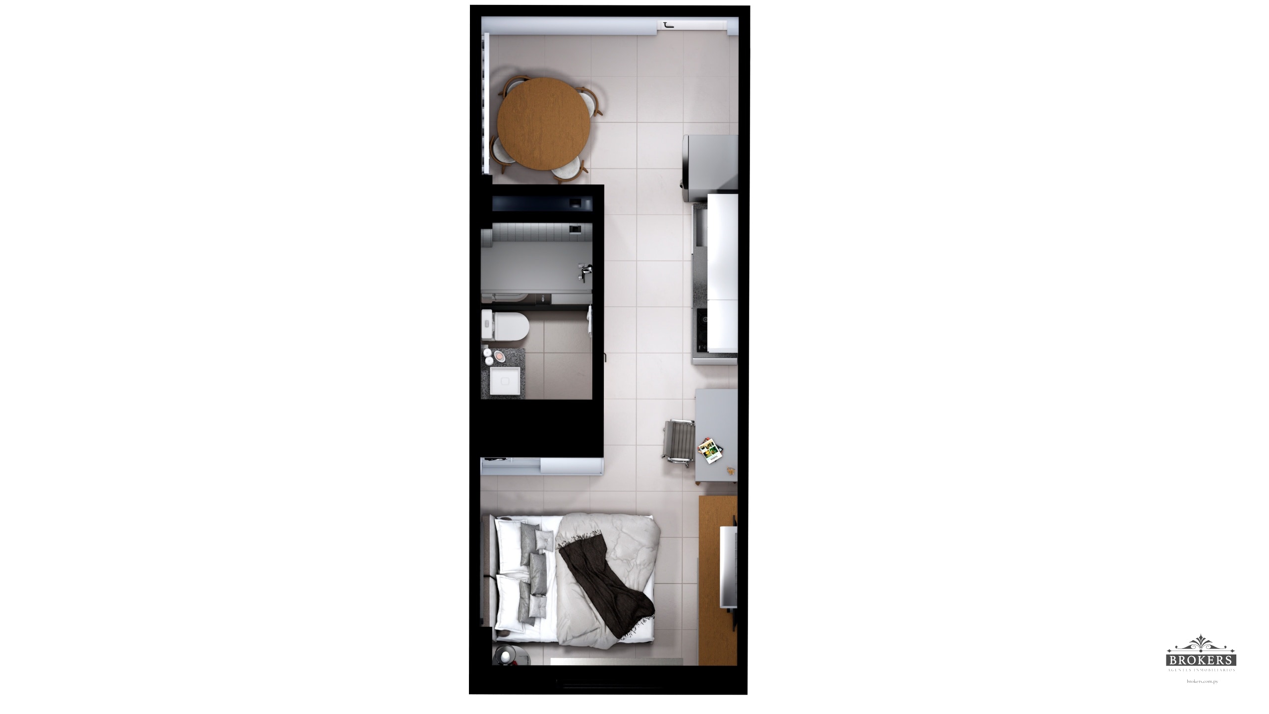 Edificio Plaza Suites | Monoambiente Smart 30 m2 | Tipología 05 | San Pablo — foto 2