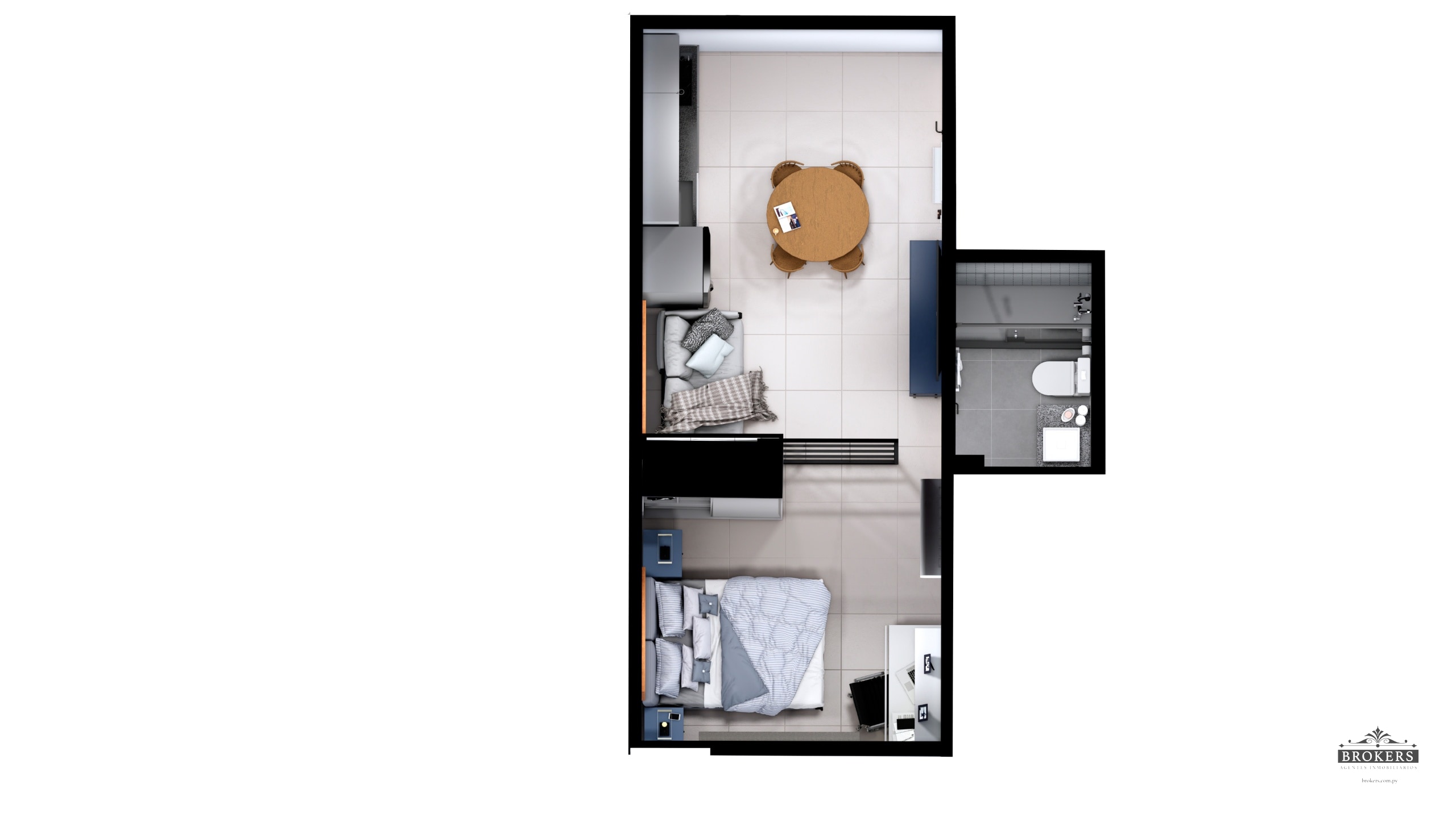 Edificio Plaza Suites | Monoambiente Smart 30 m2 | Tipología 03 | San Pablo — foto 2