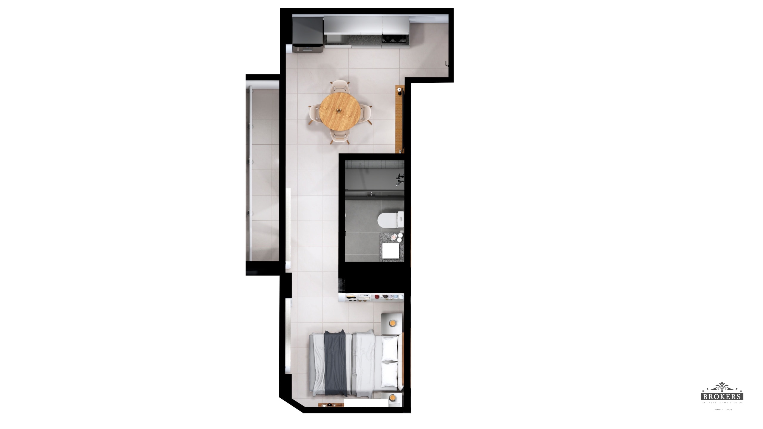 Edificio Plaza Suites | Monoambiente Smart 30 m2 | Tipología 02 | San Pablo — foto 2