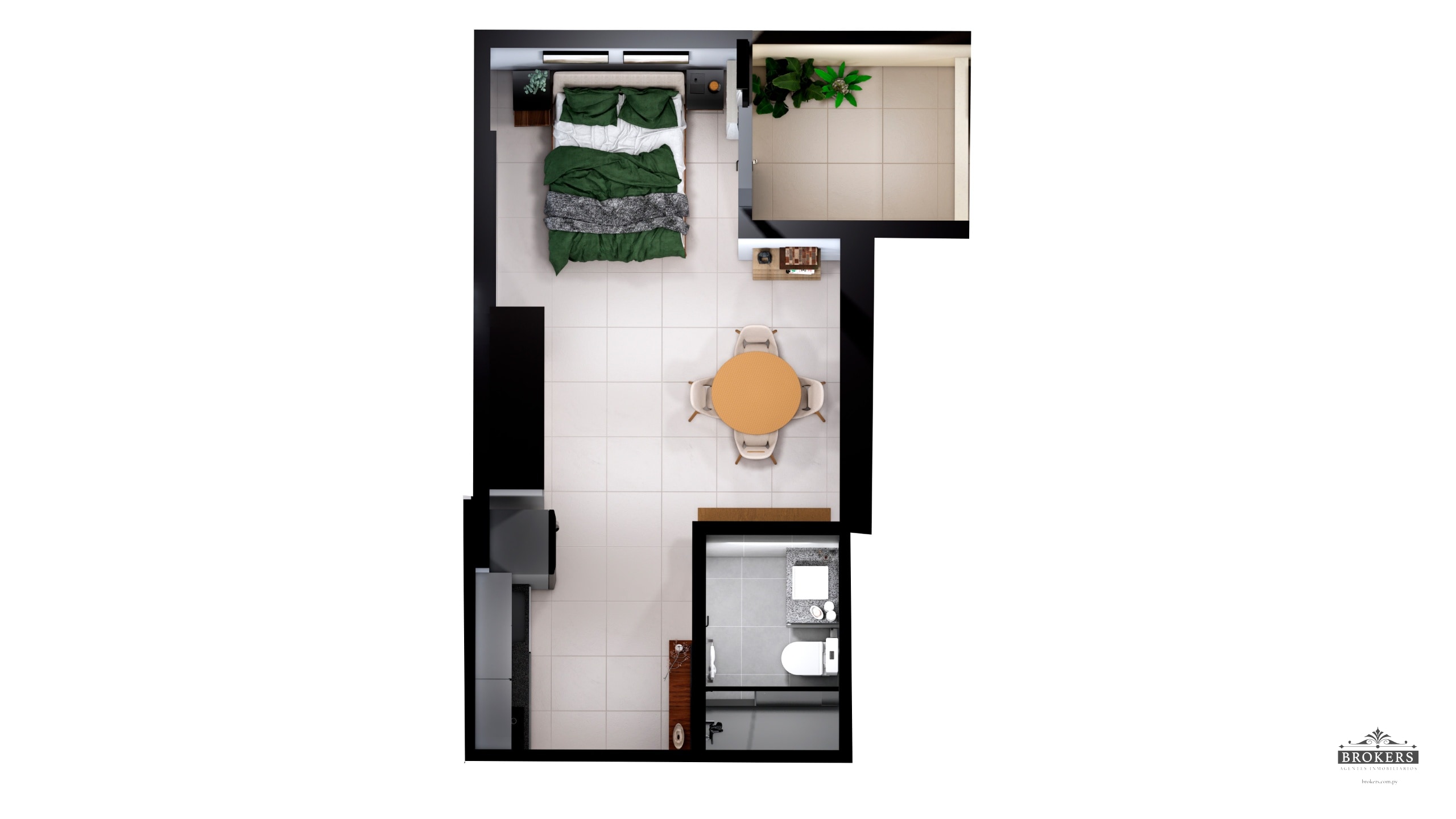 Edificio Plaza Suites | Monoambiente Smart 30 m2 | Tipología 11 | San Pablo — foto 2