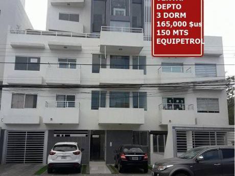 Venta.- 165,000 $us Depto 3 Dorm Zona Equipetrol 150 Mts