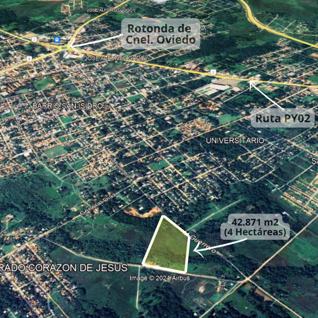 OFERTA!  Terreno de 4 Hectáreas a 5 min. Del Centro de Coronel Oviedo — foto 3