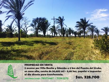Propiedad En Venta Zona De Güembe
