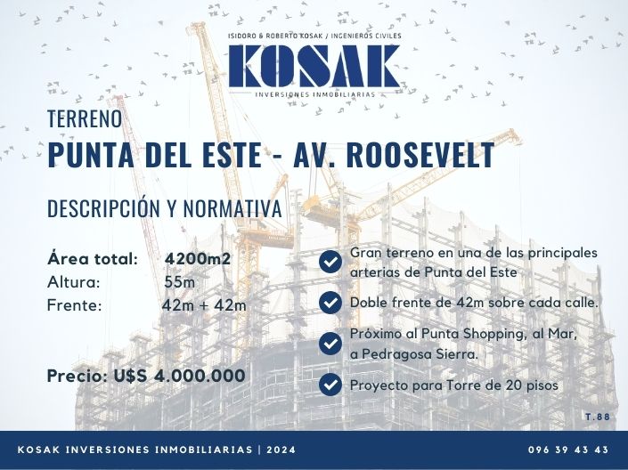 Gran Terreno En Roosevelt Punta Del Este