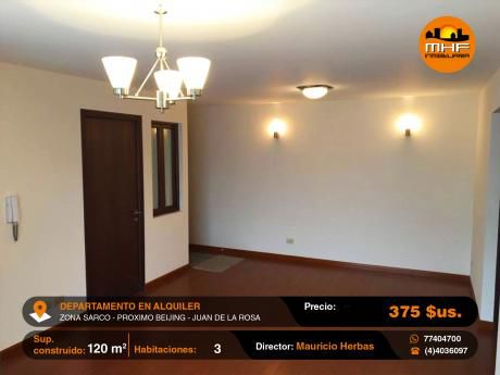 Confortable Departamento En Alquiler Incluye Garaje Y Expensas Zona Sarco