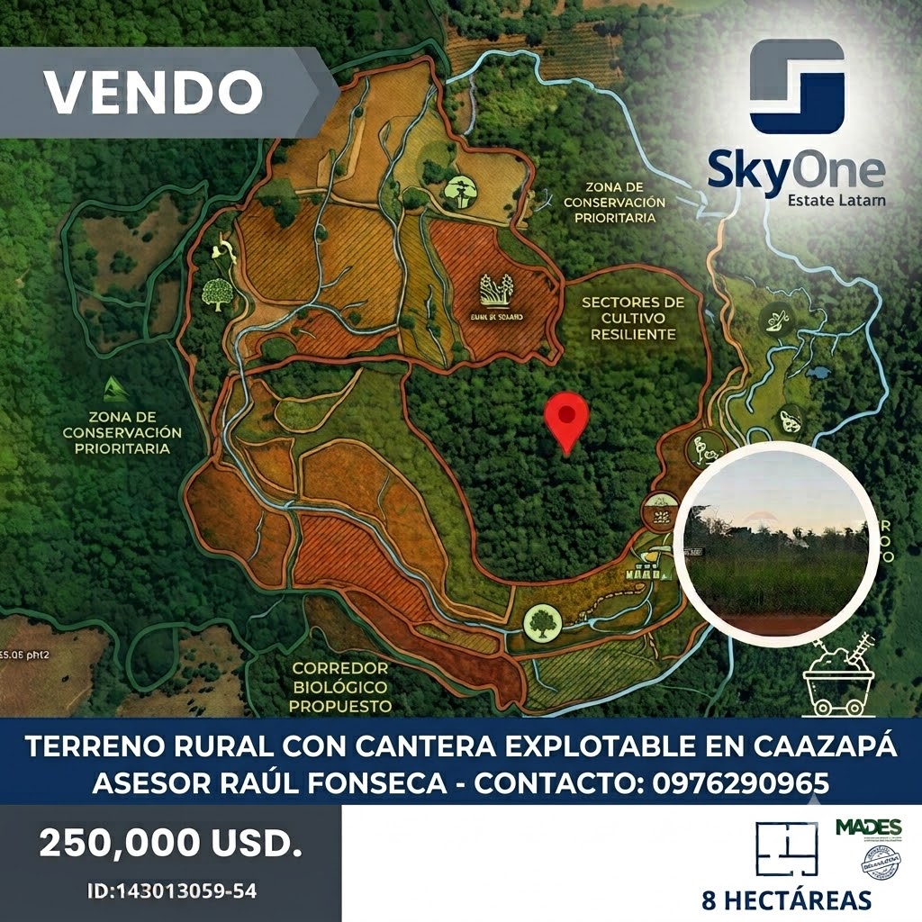 PROPIEDAD DE 8 HECTAREAS CON CANTERA HABILITADA — foto 2