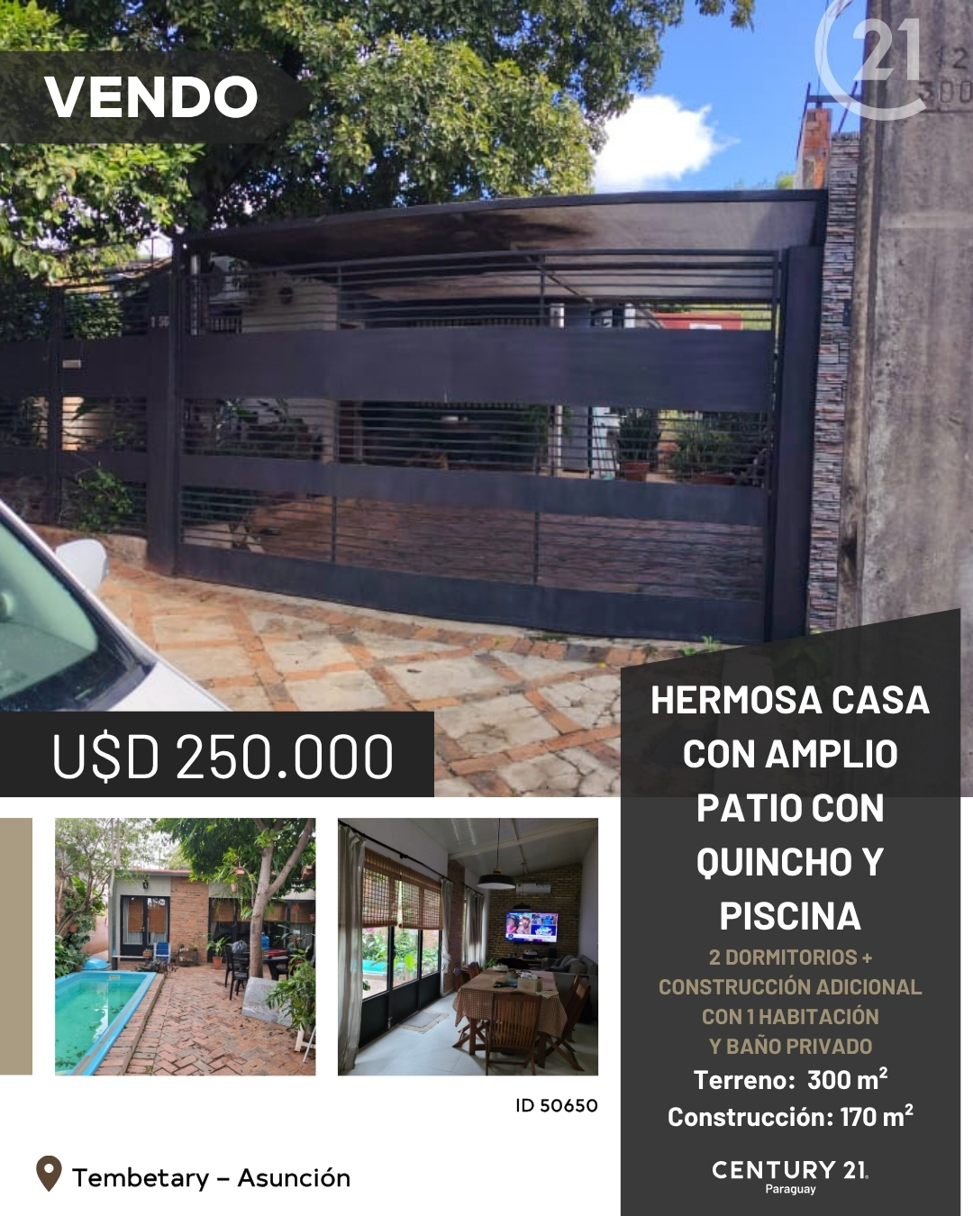 Casa en venta en Tembetary