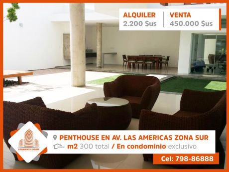 En Venta O Alquiler Bello Y Moderno Dpto. Tipo Pent House