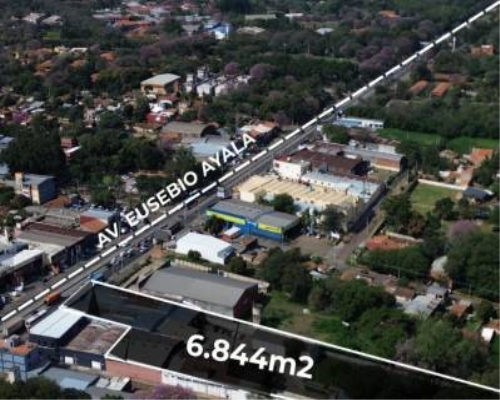 PROPIEDAD DE 6,844M2 SOBRE AV. EUSEBIO AYALA - SAN LORENZO — foto 2