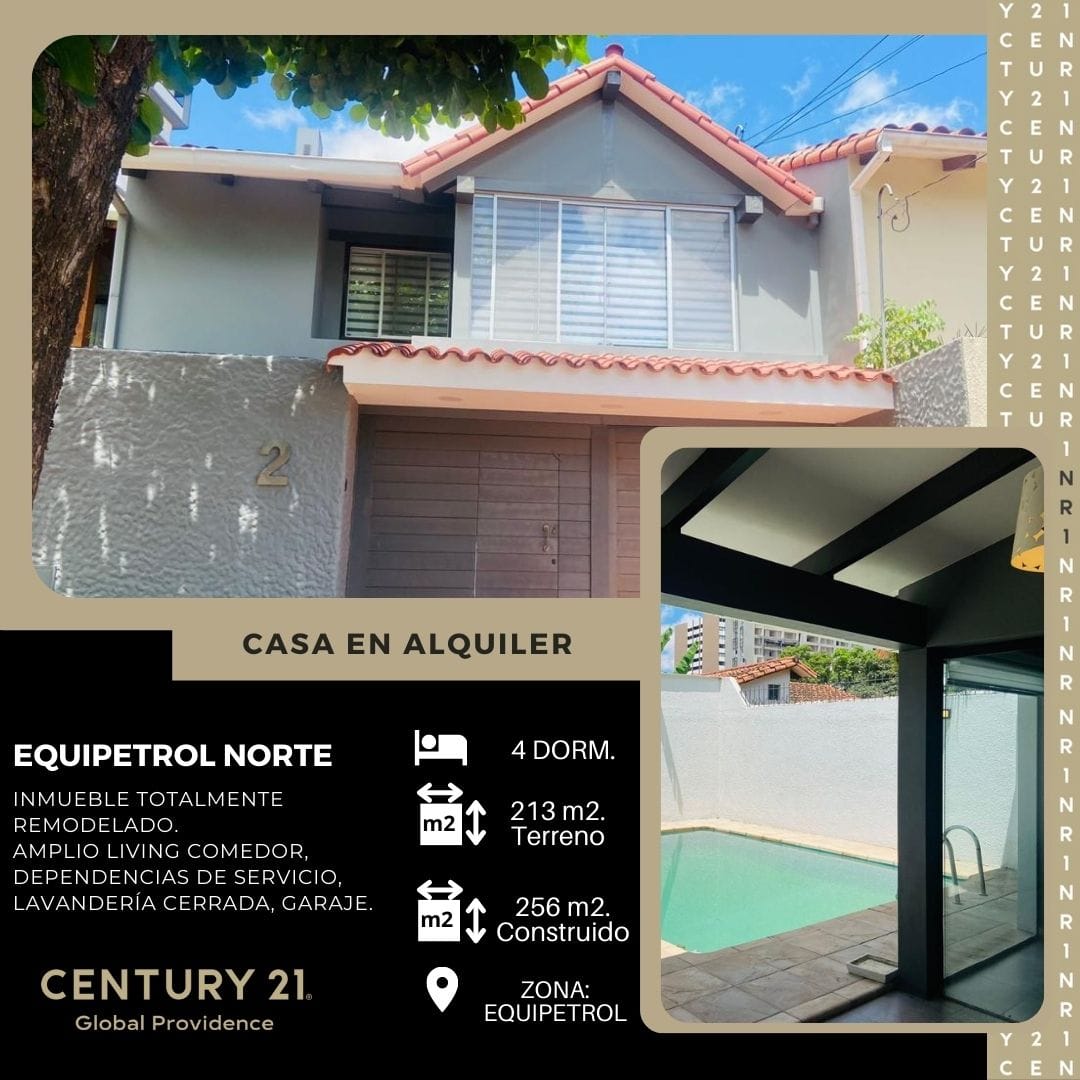 Casa en alquiler en Equipetrol