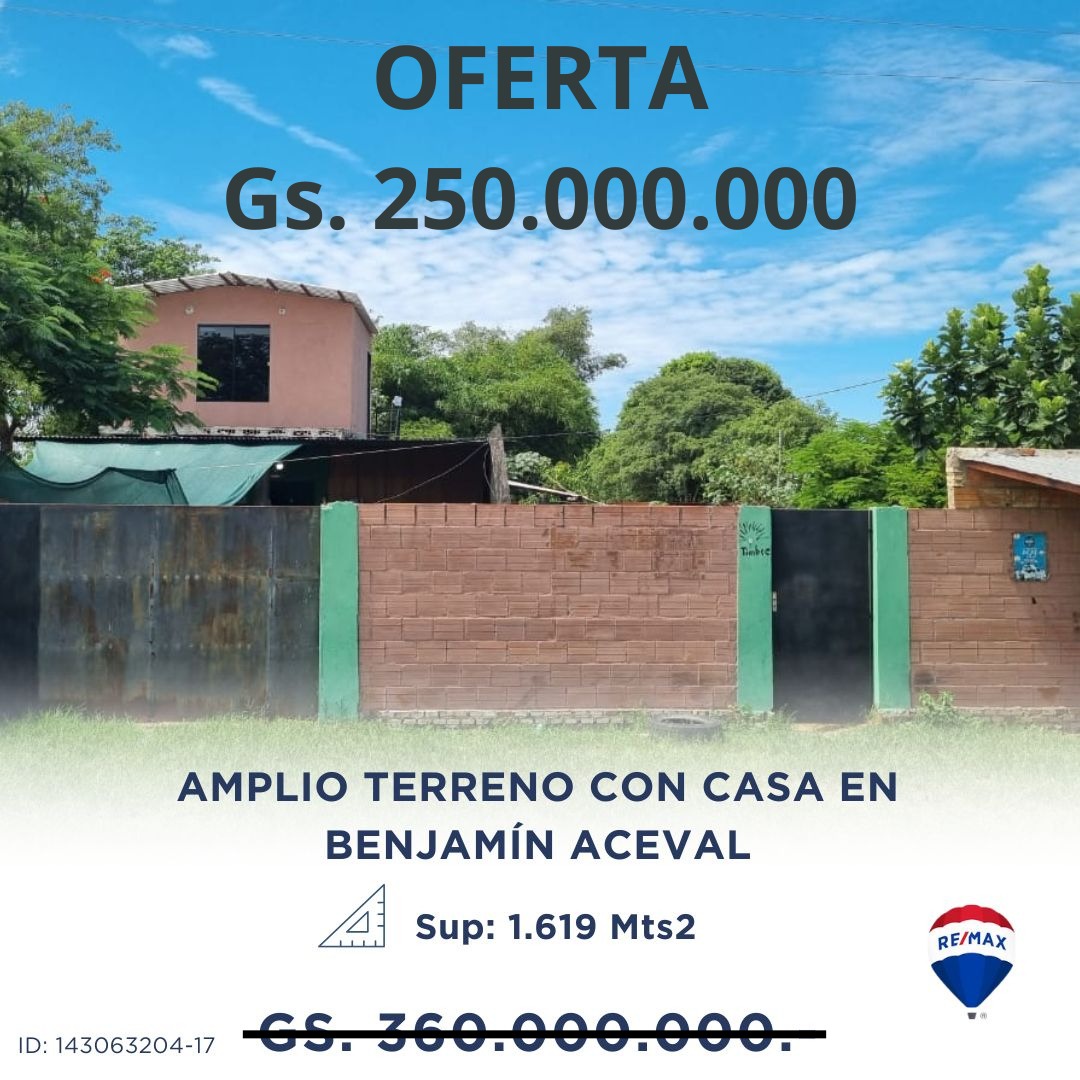 CASA CON TERRENO EN BENJAMIN ACEVAL — foto 3