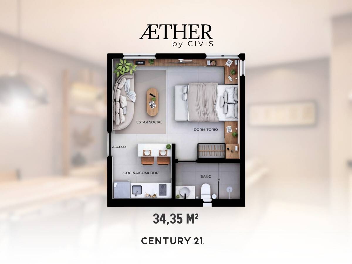 Monoambiente en AETHER CIVIS | Las Lomas — foto 3