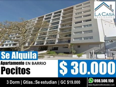 Apartamento En Alquiler 3 Dormitorios