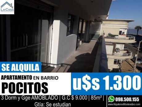 Apartamento En Alquiler 3 Dormitorios