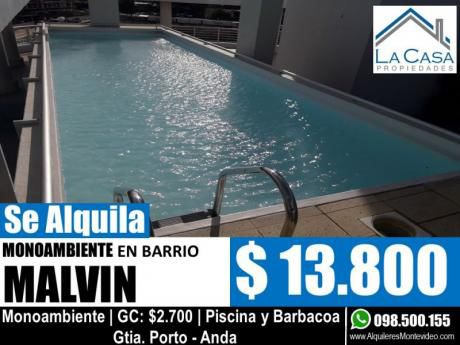 Apartamento En Alquiler Monoambiente