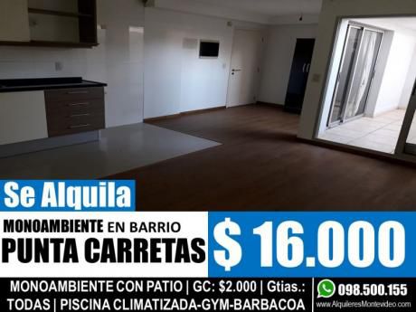 Apartamento En Alquiler Monoambiente