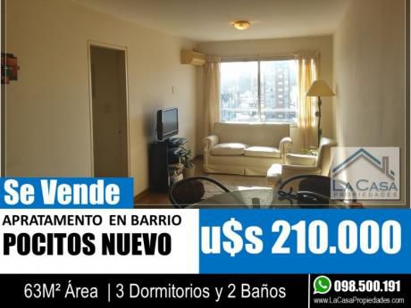 Apartamento En Venta 3 Dormitorios