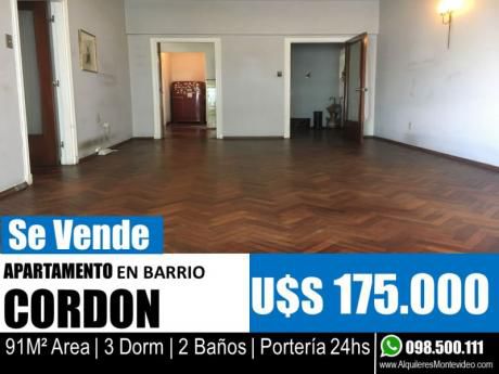 Apartamento En Venta 3 Dormitorios