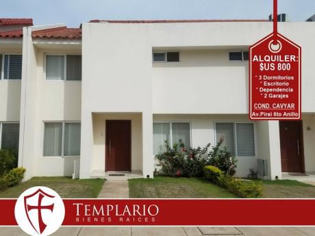 Alquiler: $us 800 Av. Pirai 6to Anillo Cond. Cavyar