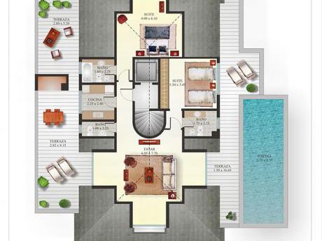 Penthouse De 2 Dormitorios En Haras Del Lago