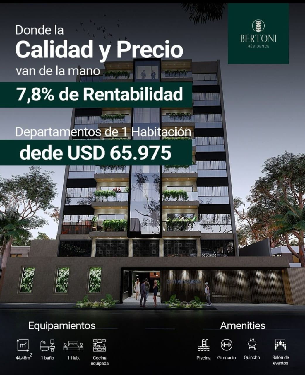 VENDO DEPARTAMENTOS-EDIFICIO BERTONI-BARRIO HERRERA!!!! — foto 2