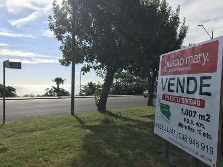 Terreno En Primera Linea De Rambla Costanera - 1.007 M2