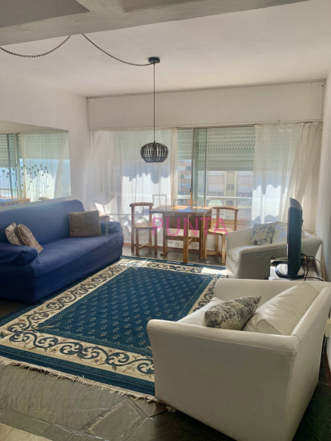 Apartamento en alquiler anual, 1 dormitorio península, excelente ubicación, edificio con porteria y mucama 2 veces por semana.