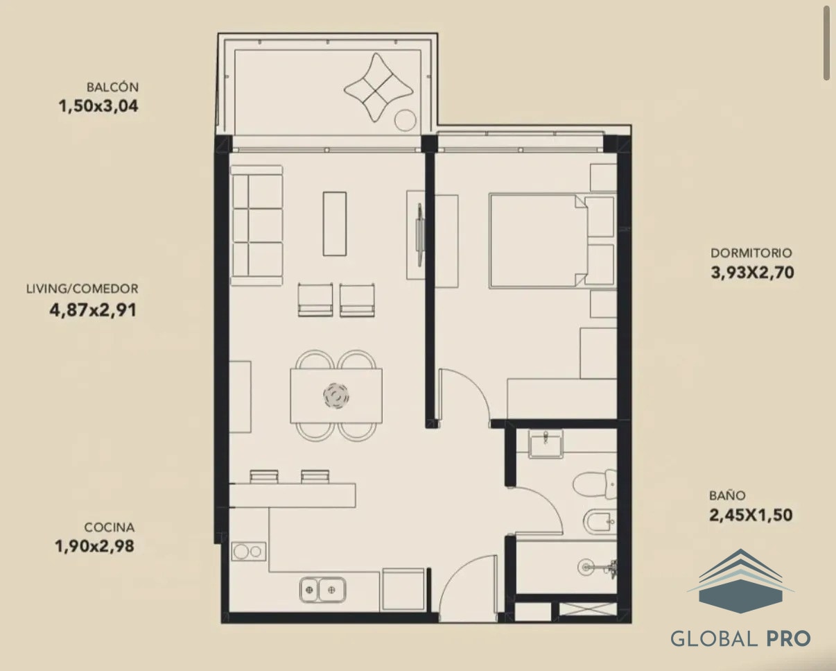 Apartamento en alquiler c/ cochera en Barra de Carrasco · Foto 4