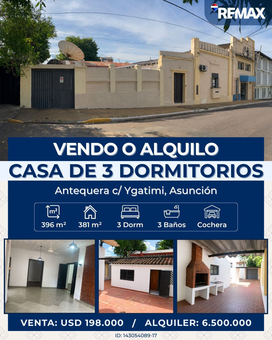 Casa en alquiler en Gral. Diaz
