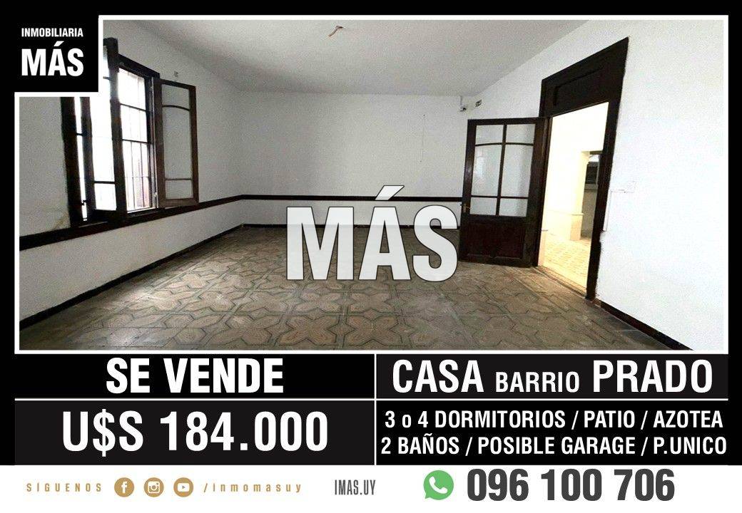 Casa Venta Padrón Único Reducto Montevideo iMas.uy R
