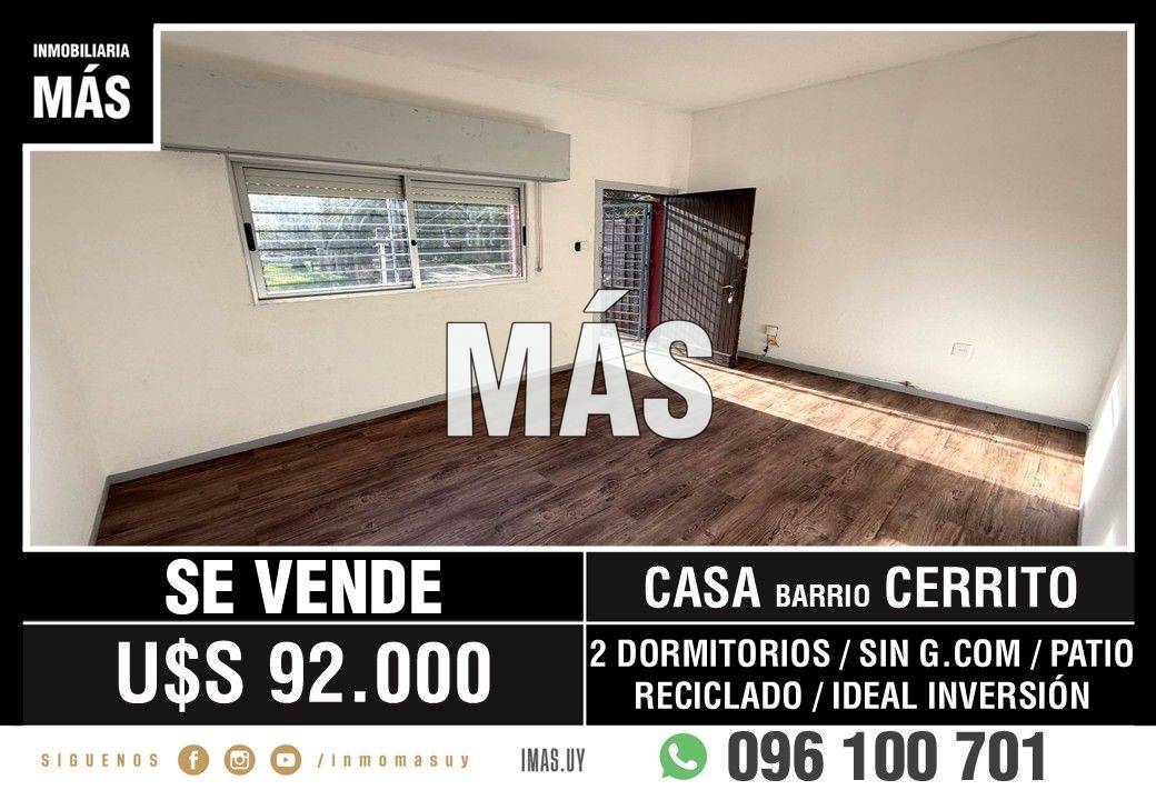 Casa Venta Con Renta Cerrito Montevideo iMas.uy L *