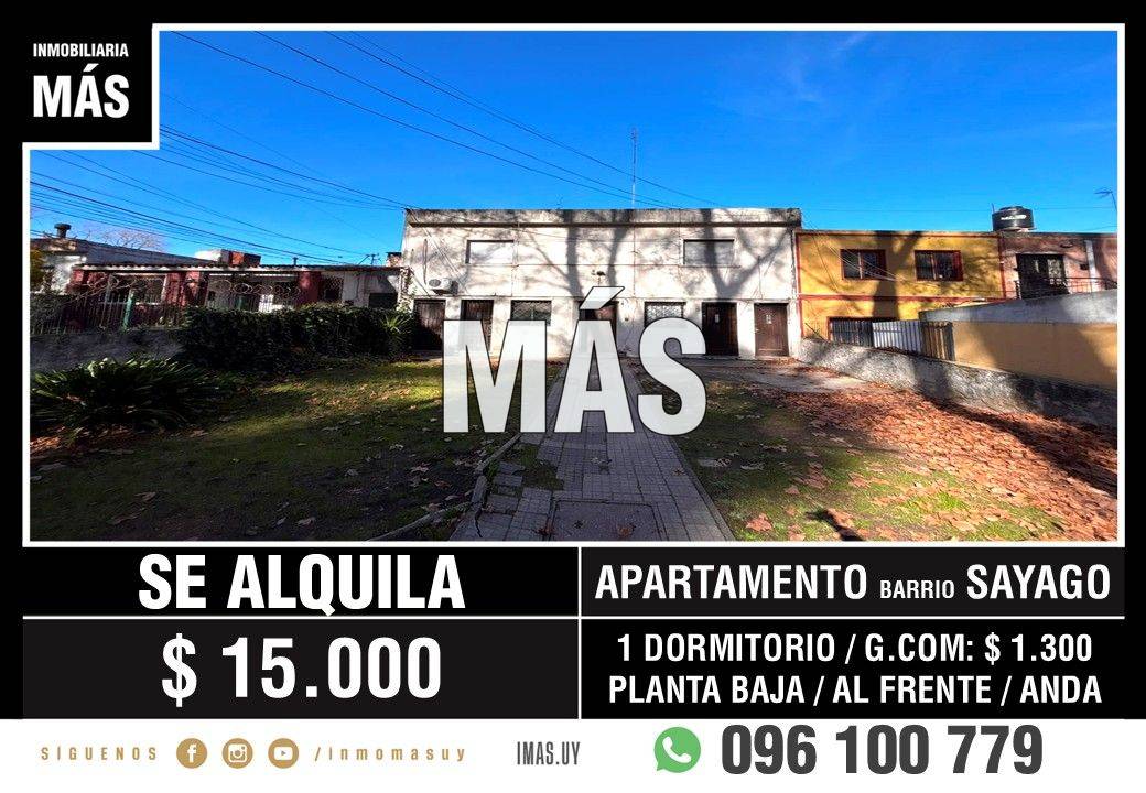 Apartamento Alquiler Sayago Montevideo iMas.uy MC *