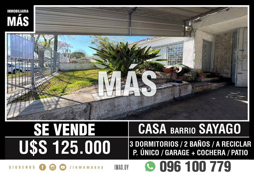 Casa Venta 3 Dormitorios Peñarol Montevideo iMas.uy MC
