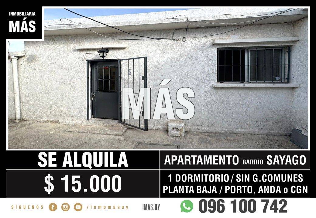 Apartamento Alquiler Sayago Montevideo iMas.uy LM *
