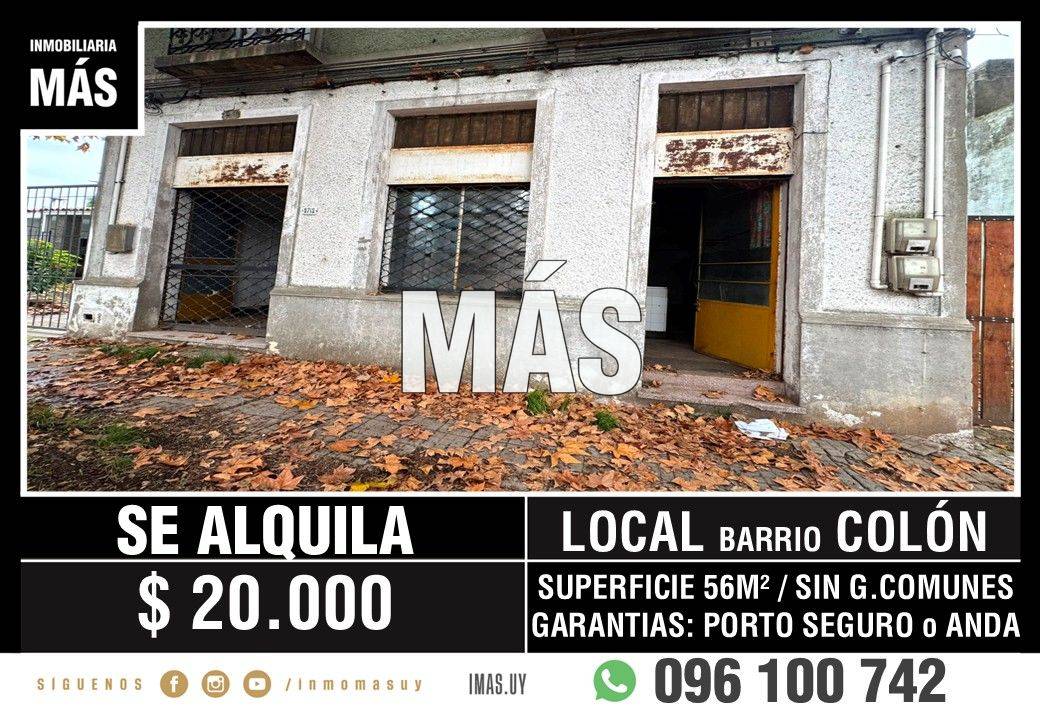 Local Comercial Colón Montevideo iMas.uy LM *