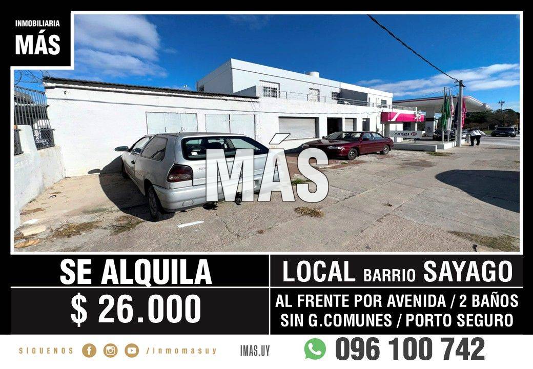 Local Comercial Alquiler Sayago Montevideo iMas.uy LM *