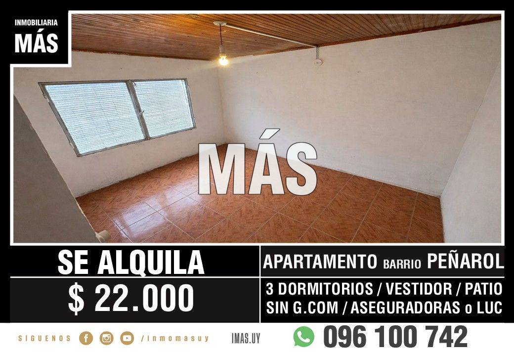 Apartamento Alquiler Peñarol Montevideo iMas.uy LM *