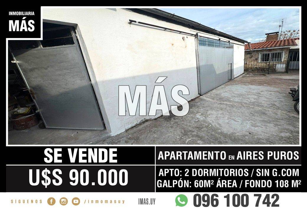 Apartamento + Galpón Venta Paso de las Duranas Montevideo iMas.uy LM