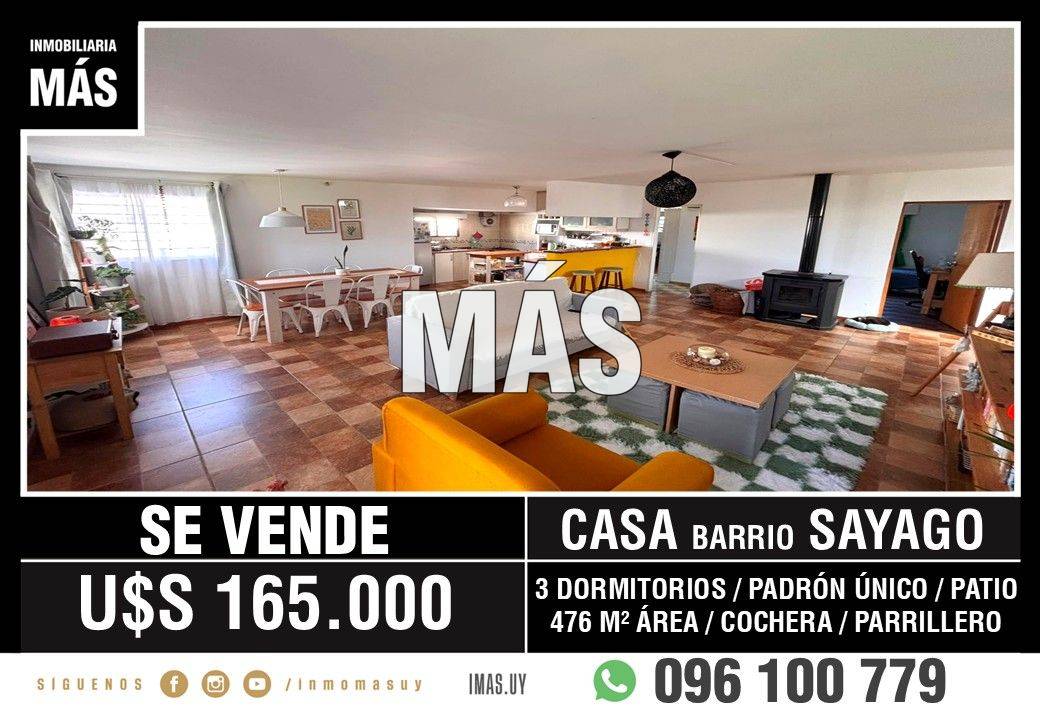 Casa Venta Padrón Único Sayago Montevideo iMas.uy MC *