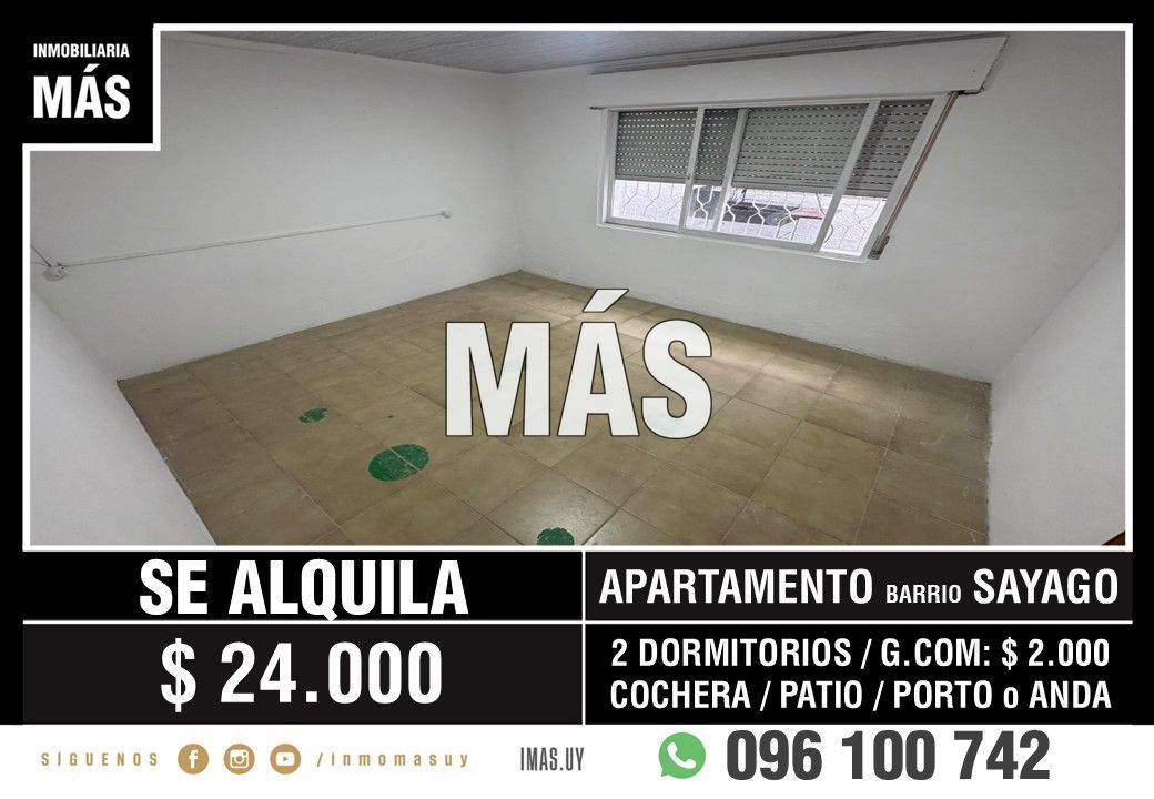 Apartamento Alquiler Paso de las Duranas Montevideo iMas.uy LM · Foto 1