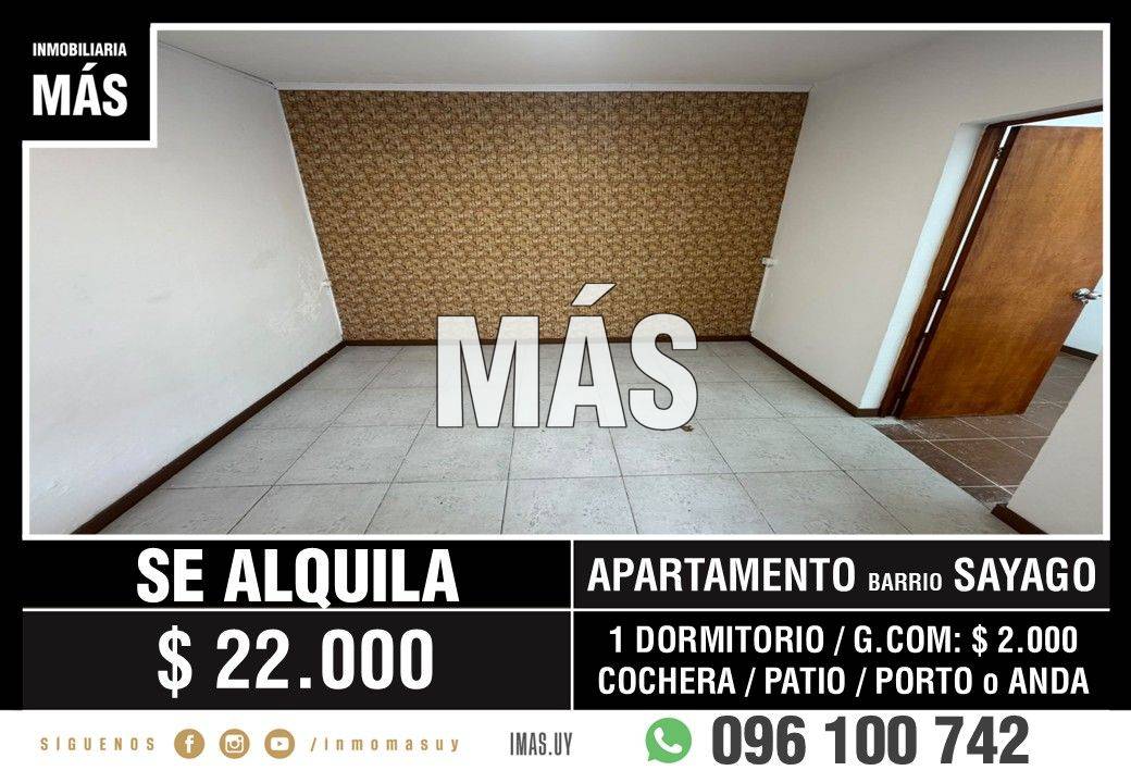 Apartamento Alquiler Paso de las Duranas Montevideo iMas.uy LM · Foto 1