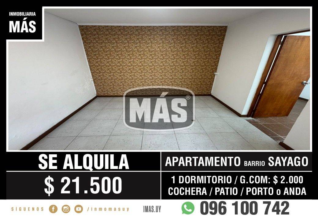 Apartamento Alquiler Paso de las Duranas Montevideo iMas.uy LM · Foto 1
